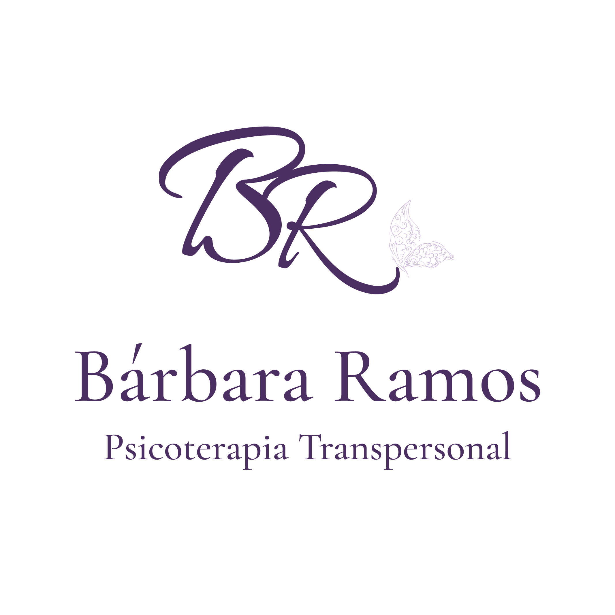 Logotipo de Bárbara Ramos responsive para móviles y tablets en formato vertical
